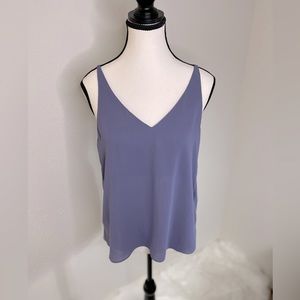 Topshop Womens Double Strap Camisole Tank Top color Lavender Size 6 VGC